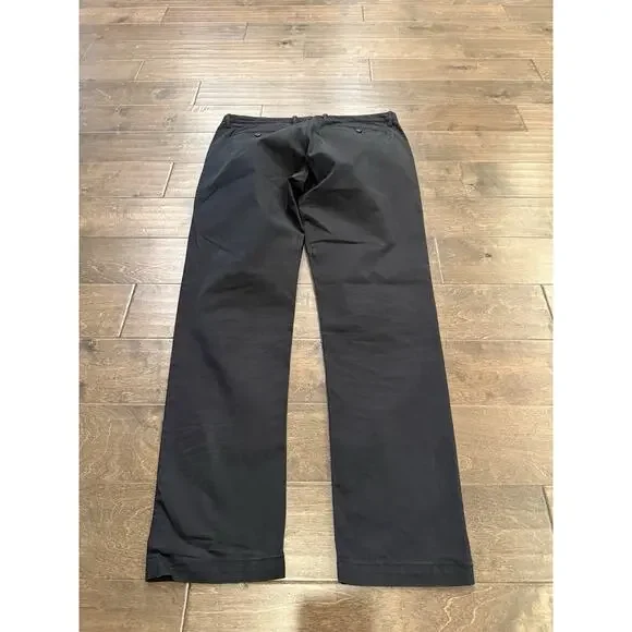 Theory Mens Dark Navy Blue Zaine Witten Stretch Straight Leg Pants Size 36 - Picture 3 of 9